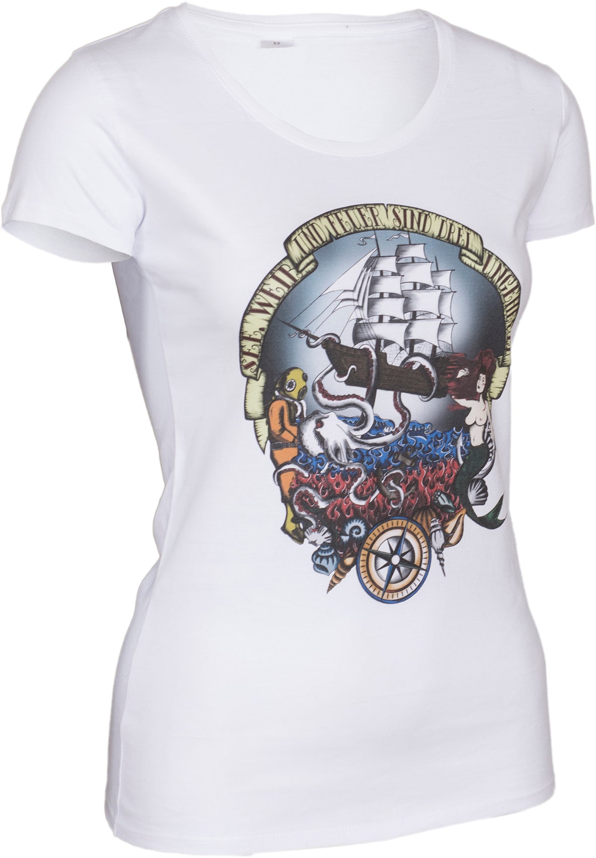 Kuestenluder_SEE_WEIB_UND_FEUER_Sailor_Ship_Mermaid_SHIRT-2
