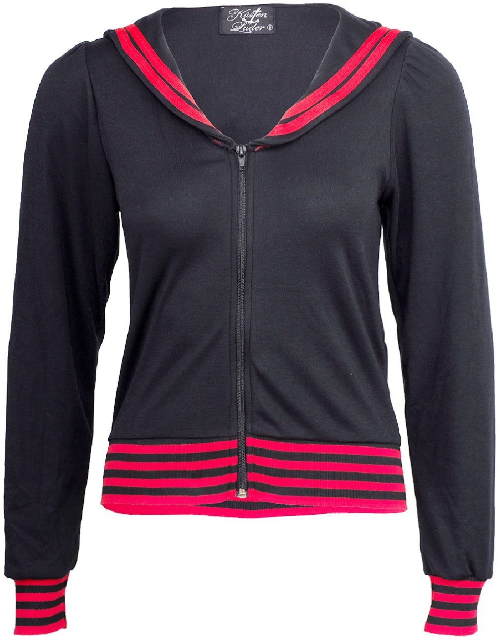 Kuestenluder_SHYLA_Sailor_Collar_Matrosen_ANCHOR_Sweatjacke_JACKE_-_Schwarzh9EIKGLzxpxPc