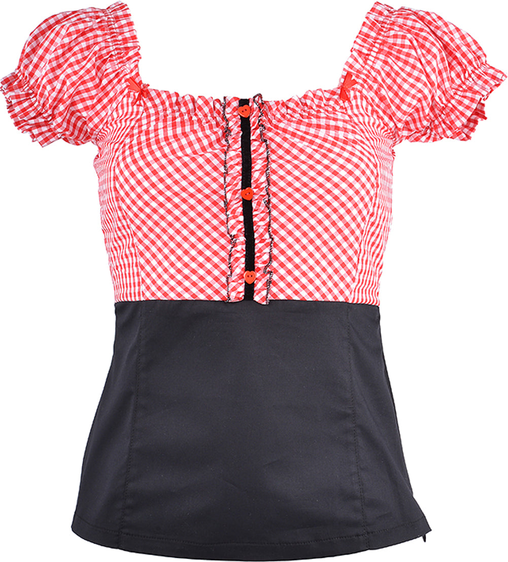Kuestenluder_SIENNA_Scot_Pin_Up_GINGHAM_50s_SHIRT_Bluse