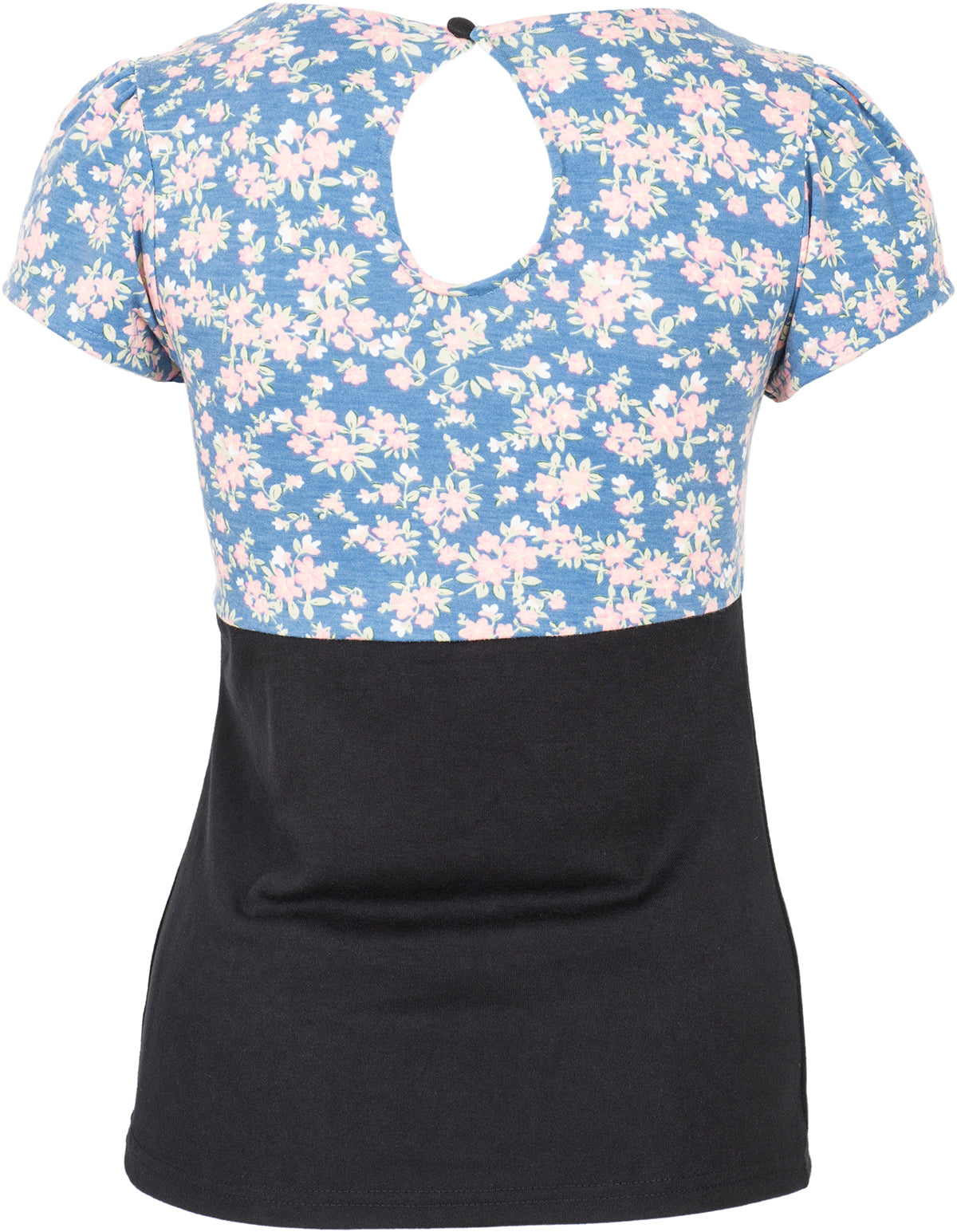 Kuestenluder_SINIJA_Vintage_Floral_Blumen_Kragen_Kurzarm_SHIRT_Himmelblau-4