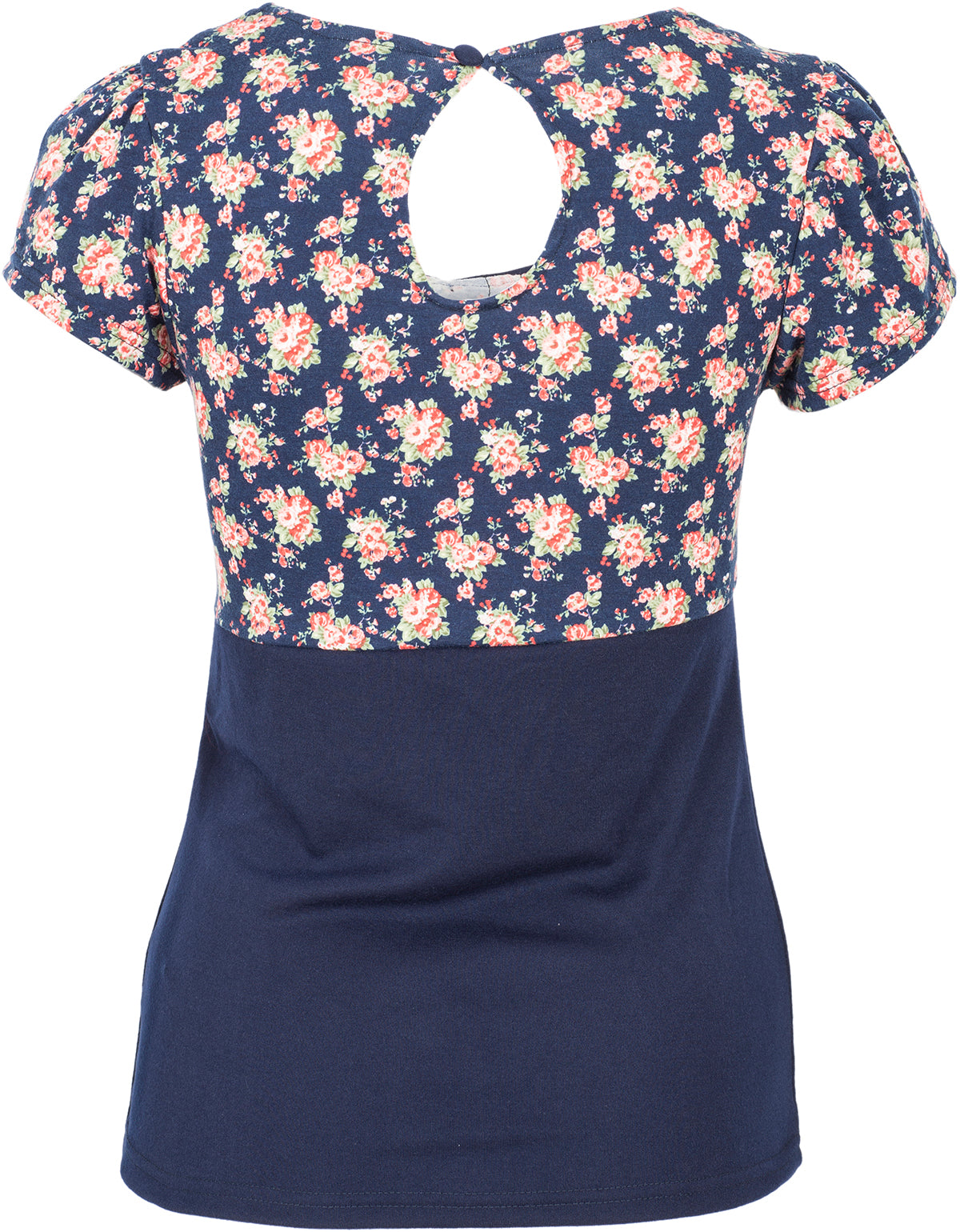 Kuestenluder_SINIJA_Vintage_Floral_ROSEN_Kragen_Kurzarm_SHIRT_Navy-4