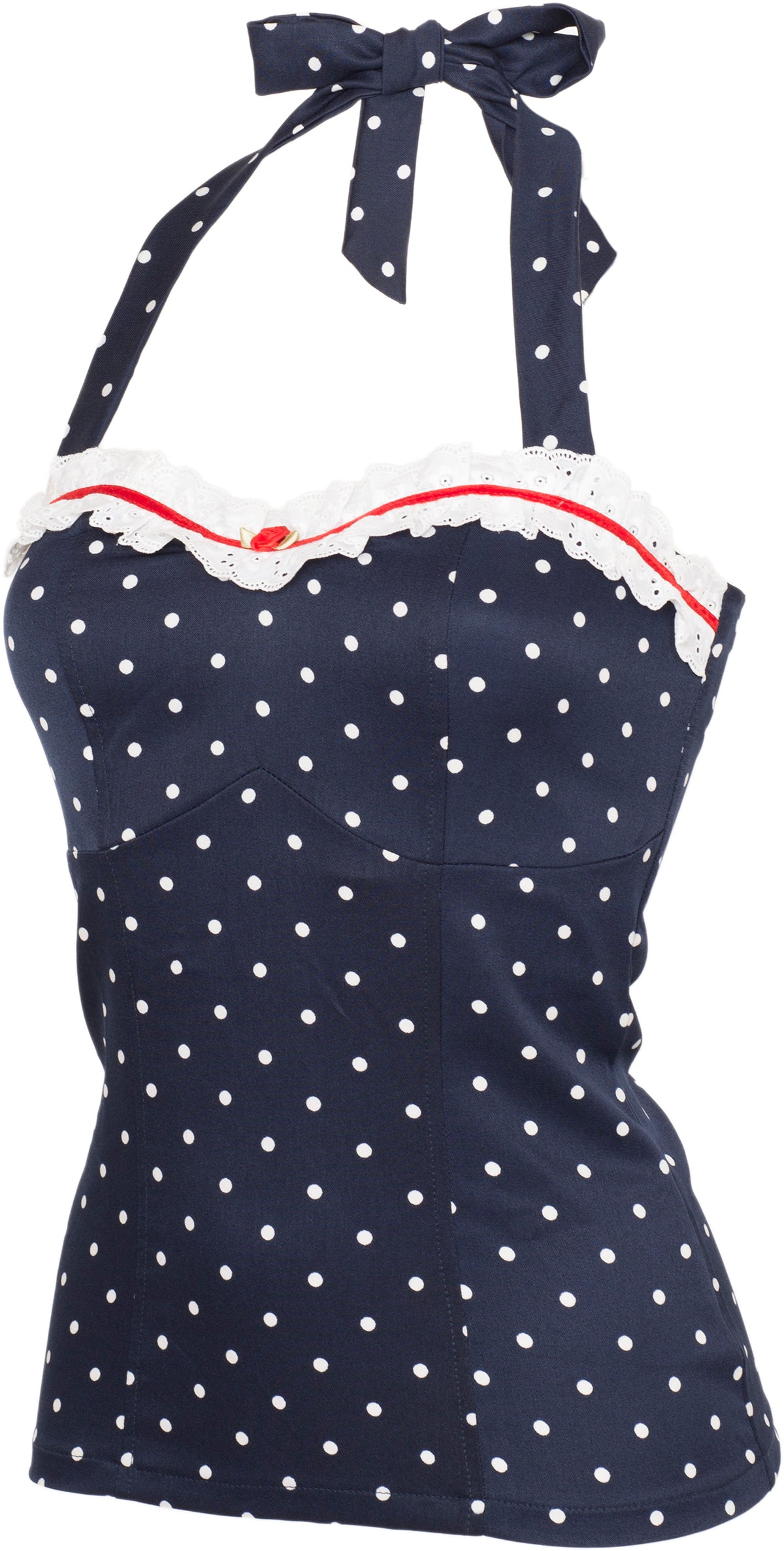 Kuestenluder_SMILLA_Vintage_POLKA_DOT_Punkte_Rose_Neckholder_TOP_Blau-3