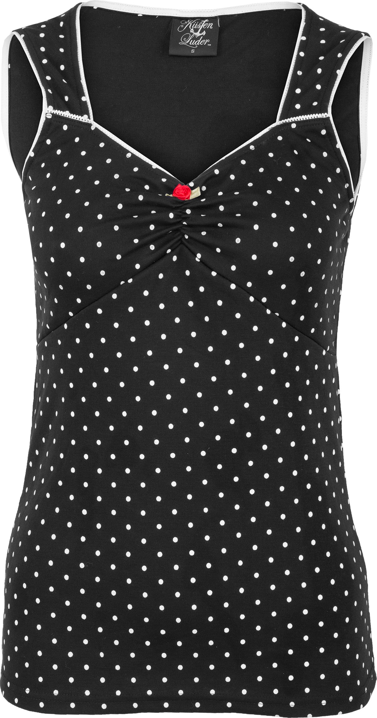 Kuestenluder_SOLEYA_Rose_POLKA_DOT_Punkte_TOP_Oberteil_Schwarz-Weiss-1tW53Z1YUCFfZ7