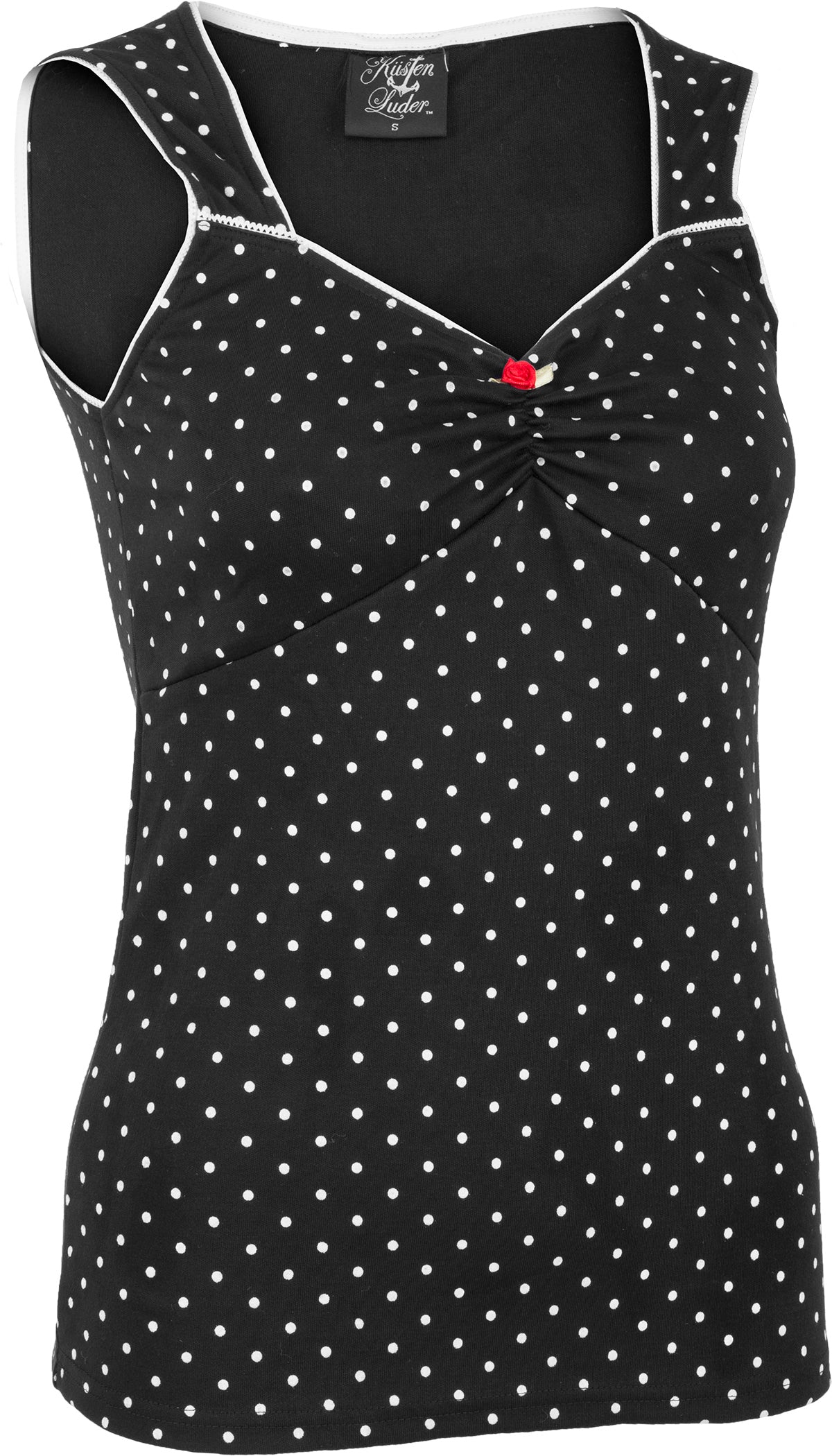 Kuestenluder_SOLEYA_Rose_POLKA_DOT_Punkte_TOP_Oberteil_Schwarz-Weiss-3y3MHdFR8SJjun