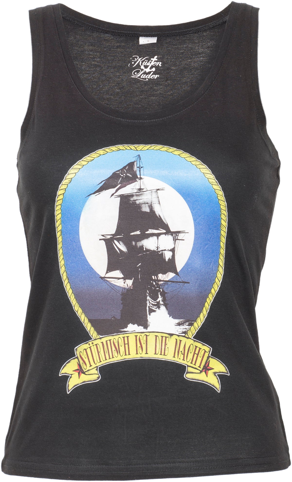 Kuestenluder_STueRMISCH_IST_DIE_NACHT_Sailor_Schiff_Ship_TANK_TOP_-_Schwarz-14tSpN61vga2Ty