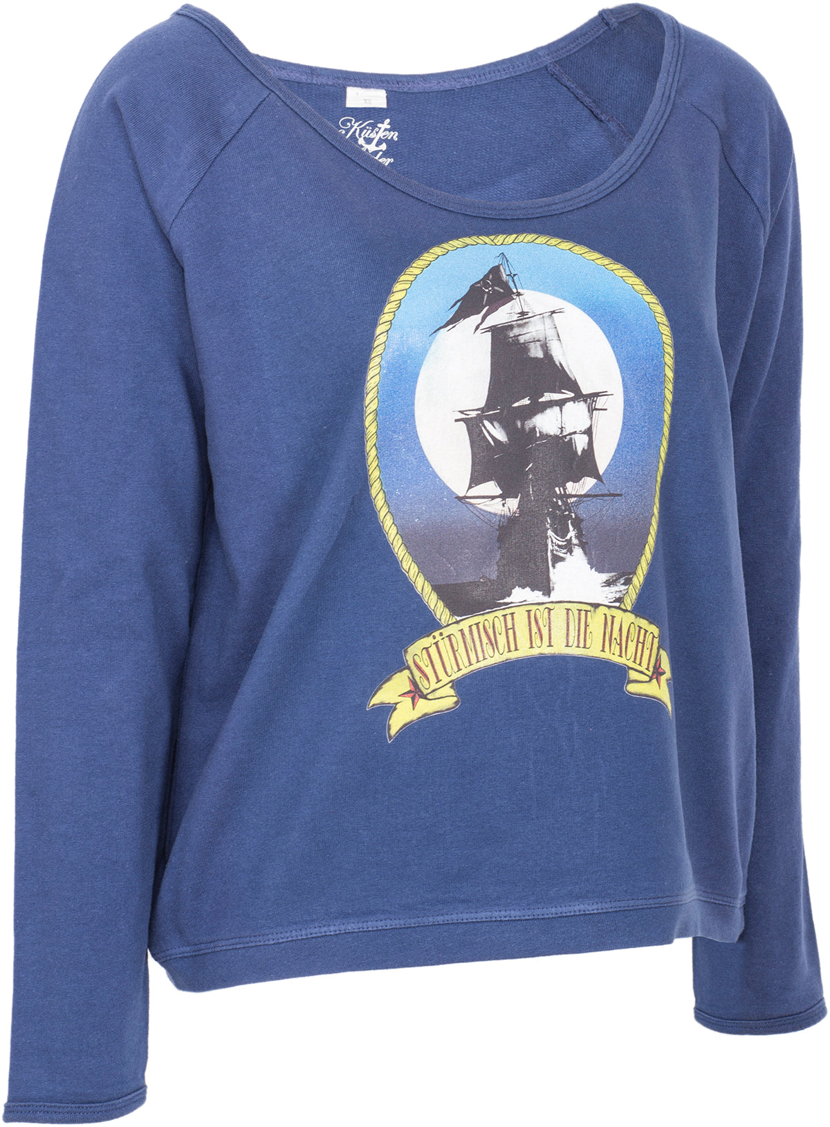 Kuestenluder_STueRMISCH_IST_DIE_NACHT_Sailor_Ship_Raglan_PULLOVER_-_Blau-2