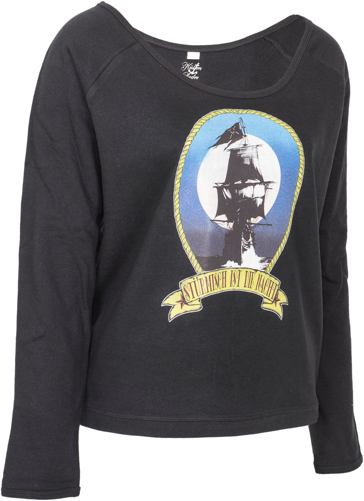 Kuestenluder_STueRMISCH_IST_DIE_NACHT_Sailor_Ship_Raglan_PULLOVER_-_Schwarz-2