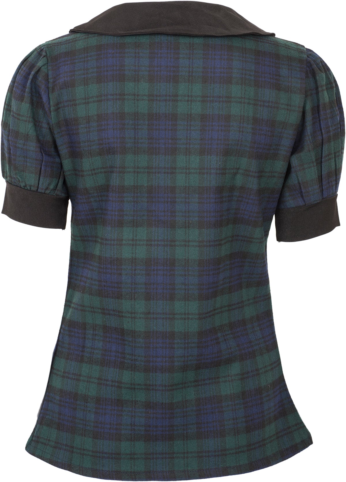 Kuestenluder_SUNAJ_Vintage_Peter_Pan_TARTAN_Karo_Kurzarm_BLUSE_Oberteil-4