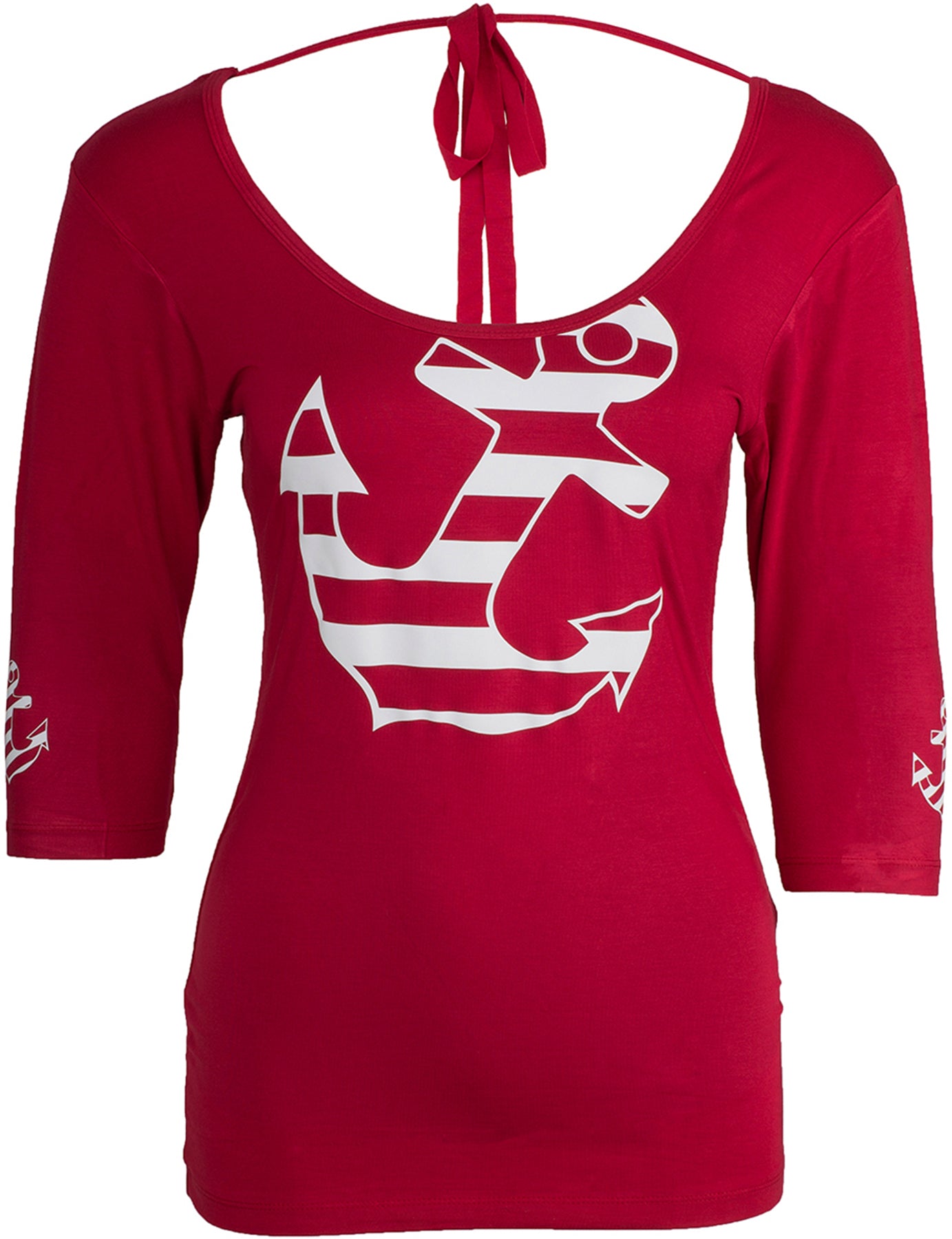 Kuestenluder_Striped_ANCHOR_Sailor_Anker_Backless_dreiviertel_Arm_SHIRT_killer_kirsche8ttEd5LnIc23F