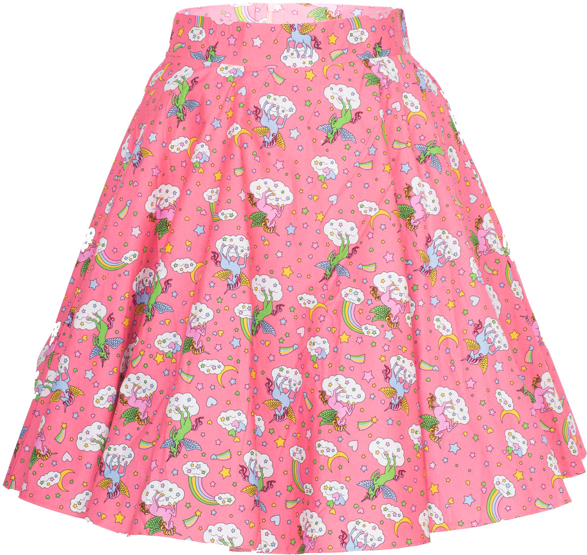 Kuestenluder_TANA_Unicorn_Einhorn_Rainbow_Stars_Swing_Skirt_ROCKRdUUBnhYoZS5t