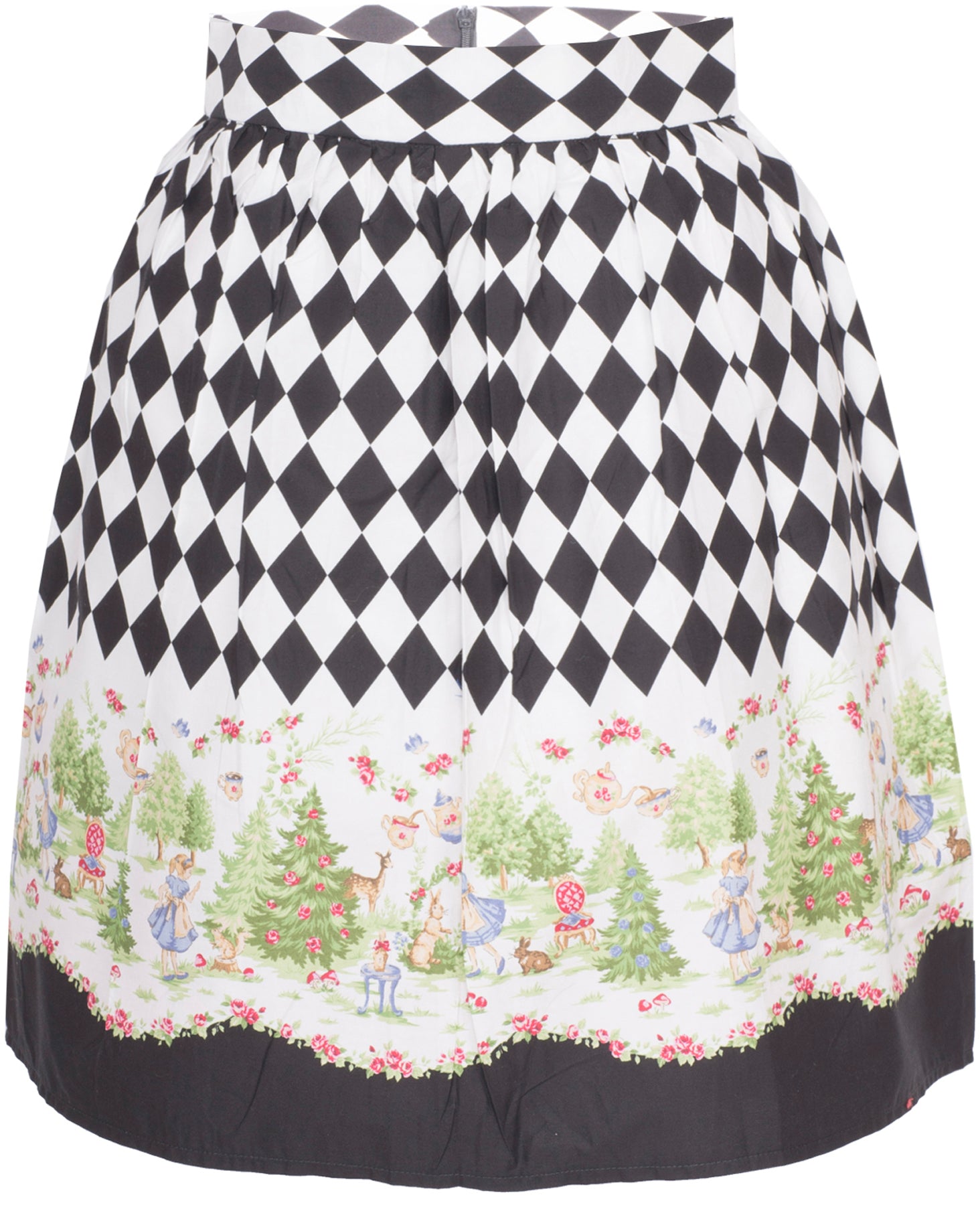 Kuestenluder_TESSIE_Fairy_Tales_SKA_Woodland_Vintage_SWING_SKIRT_Rock_killer_kirsche
