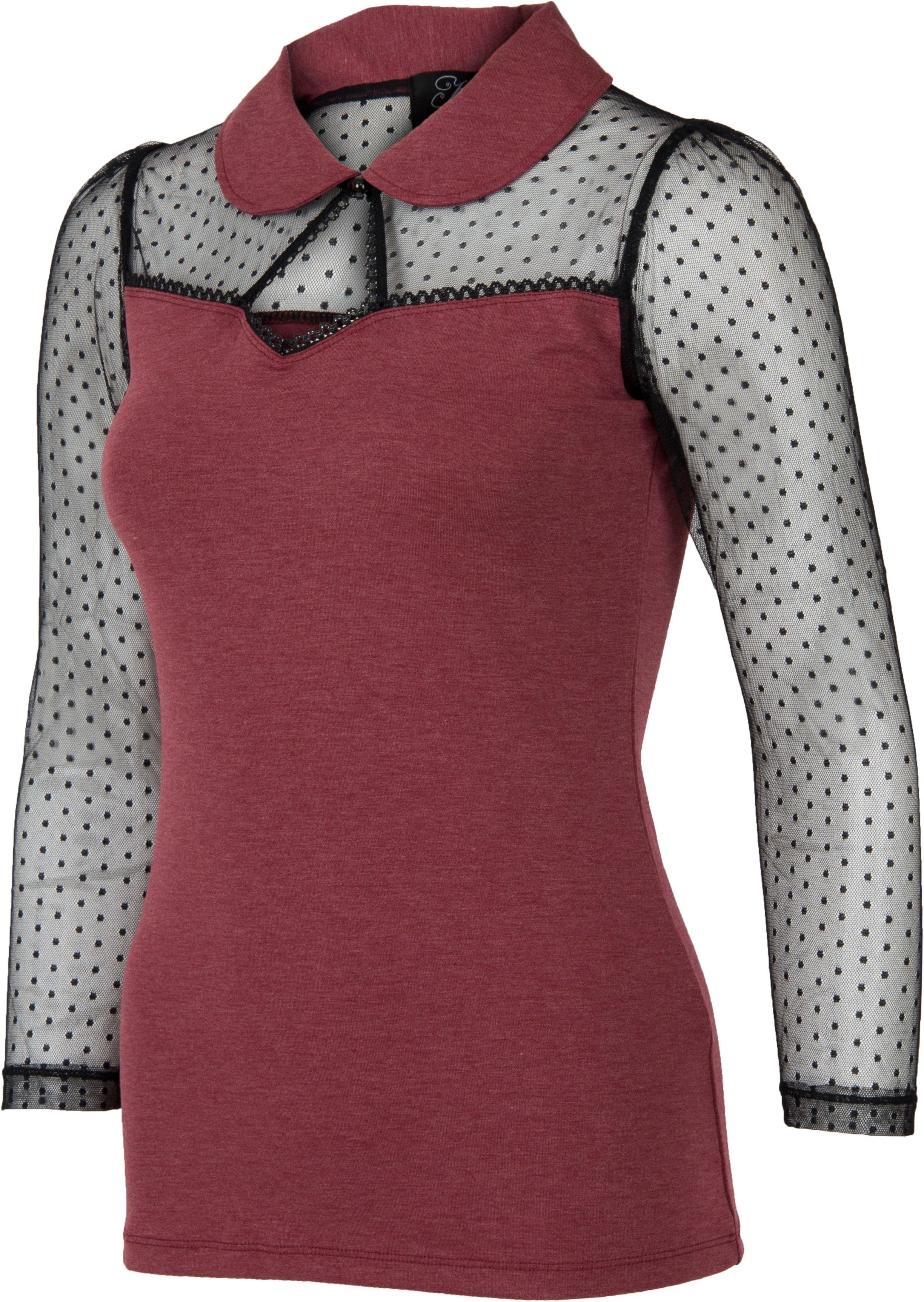 Kuestenluder_THELA_Polka_Dot_LACE_Mesh_Bubikragen_SHIRT_Oberteil_Beere-2aeSI3mtJajAxU