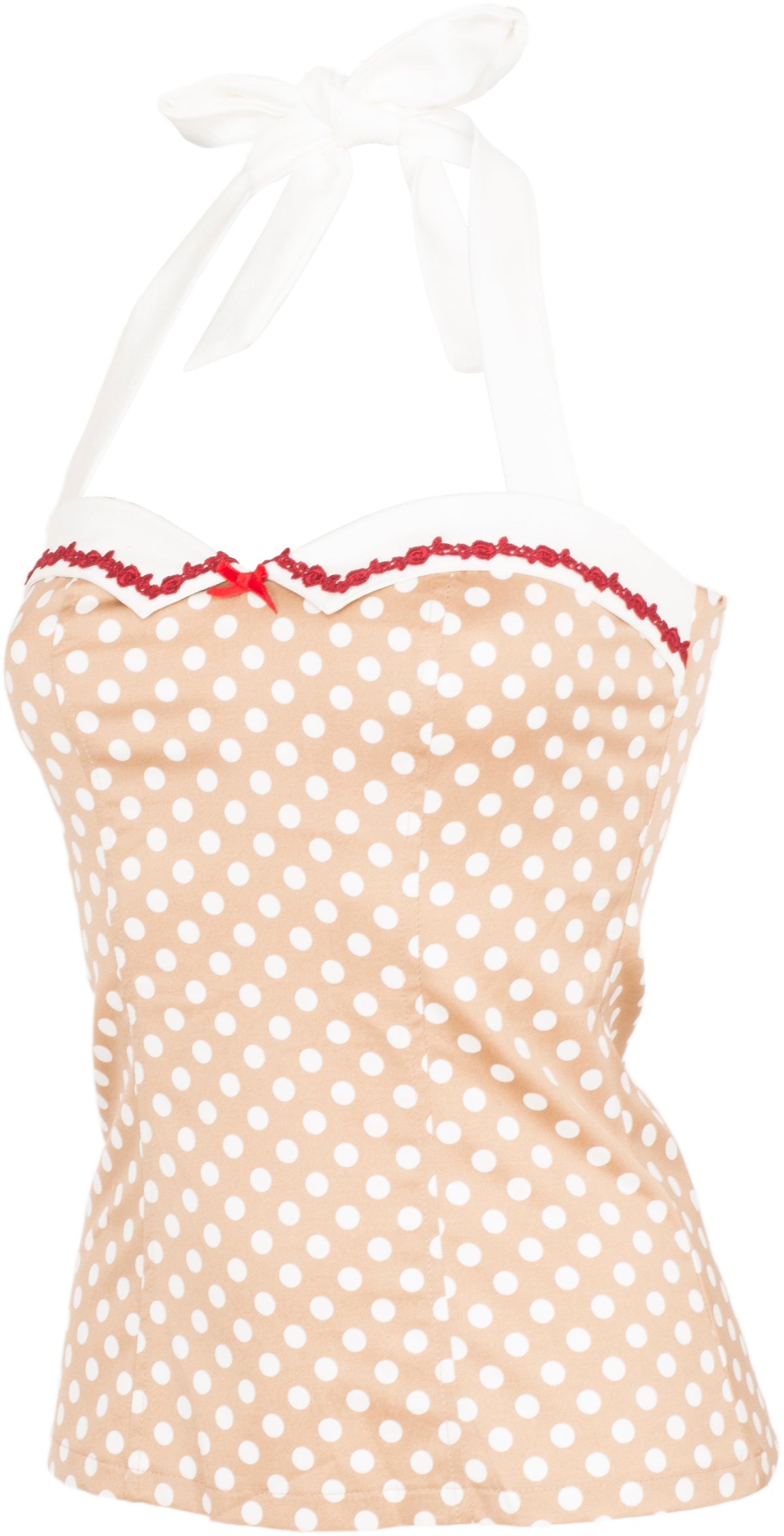 Kuestenluder_TIMEA_Vintage_POLKA_DOT_Punkte_Floral_BOW_Neckholder_TOP-3