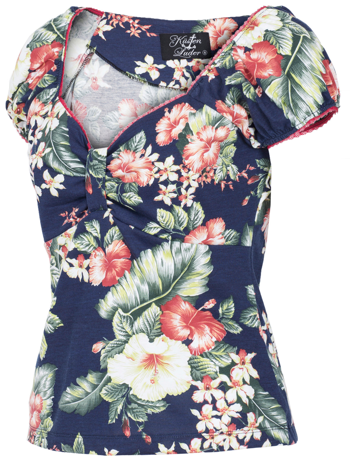 Kuestenluder_TOSSKA_Vintage_TROPICAL_Hibiskus_Flower_Kurzarm_Shirt_OBERTEIL-2