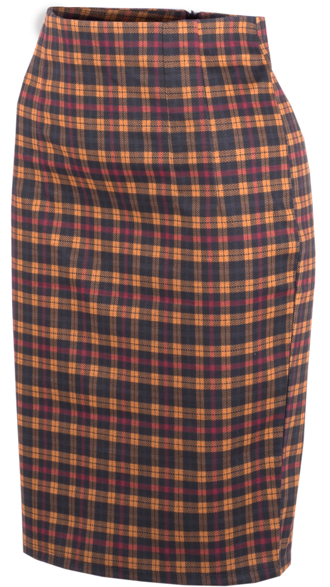 Kuestenluder_VEENA_Vintage_TARTAN_Check_Karo_PENCIL_SKIRT_Bleisiftrock-2