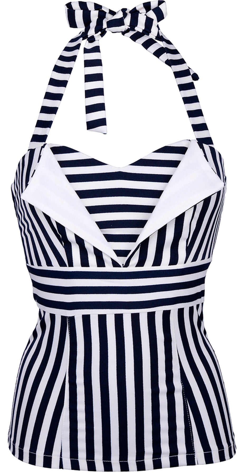 Kuestenluder_VERTIE_Sailor_Pin_Up_Nautical_Streifen_Retro_Neckholder_TOP_killer_kirsche