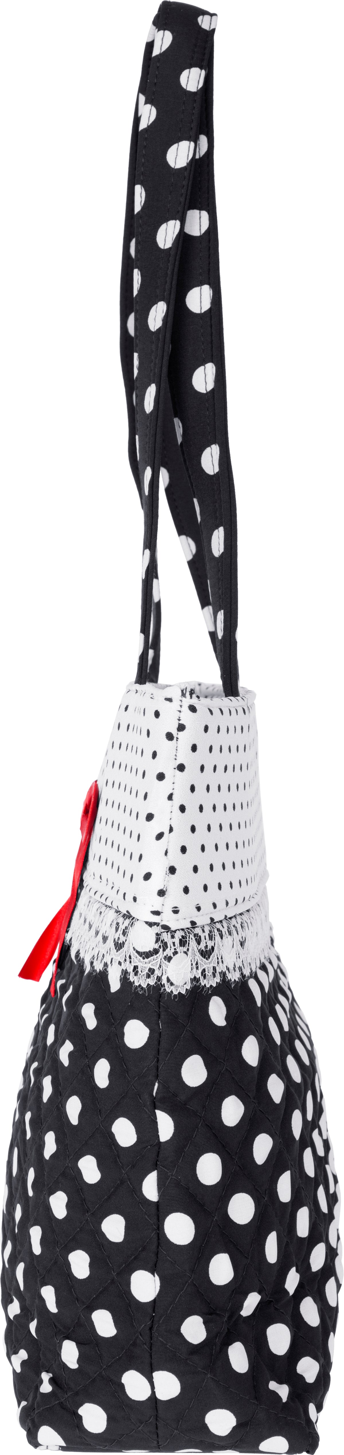 Kuestenluder_VEZA_Polka_Dot_Punkte_Bow_SPITZE_Shopper_HANDTASCHE-3