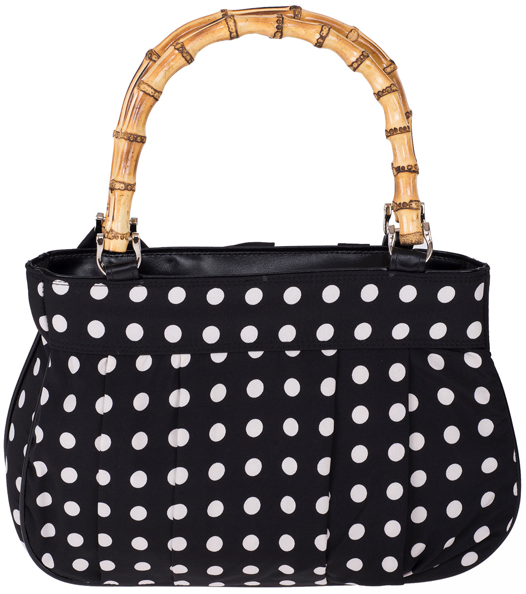 Kuestenluder_VIONA_Polka_Dot_PUNKTE_Bambushenkel_Schleife_HANDTASCHE-4