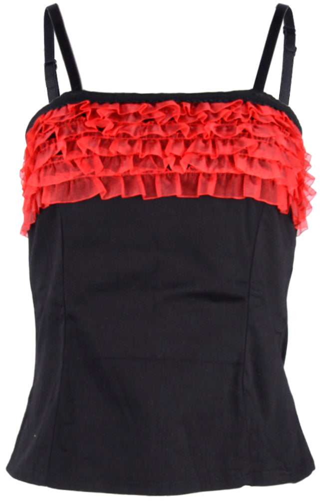 Kuestenluder_WILELLA_Ruffle_PIN_UP_Vintage_Rueschen_TOP