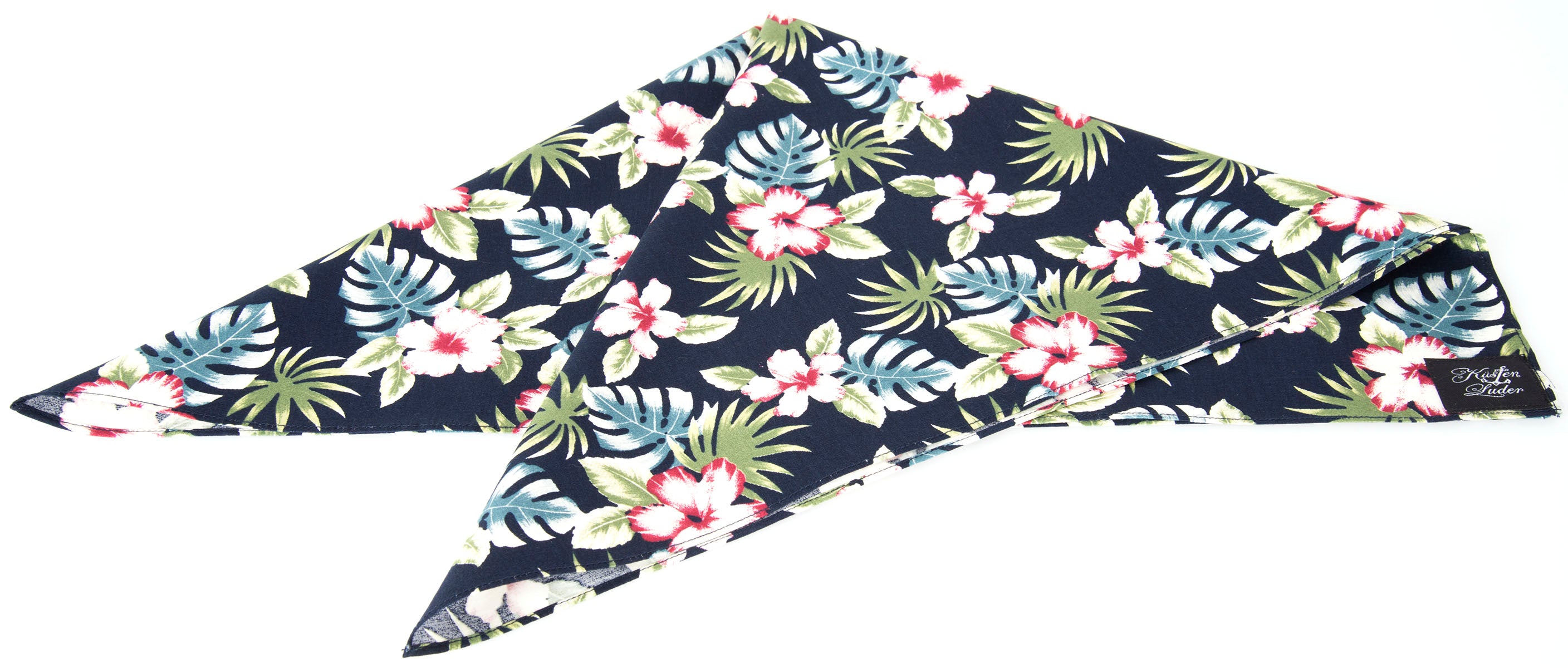Kuestenluder_WOOKIE_Tropical_HIBISKUS_Palmenblaetter_Nickituch_BANDANA-8iTPyqNAuUvERZ