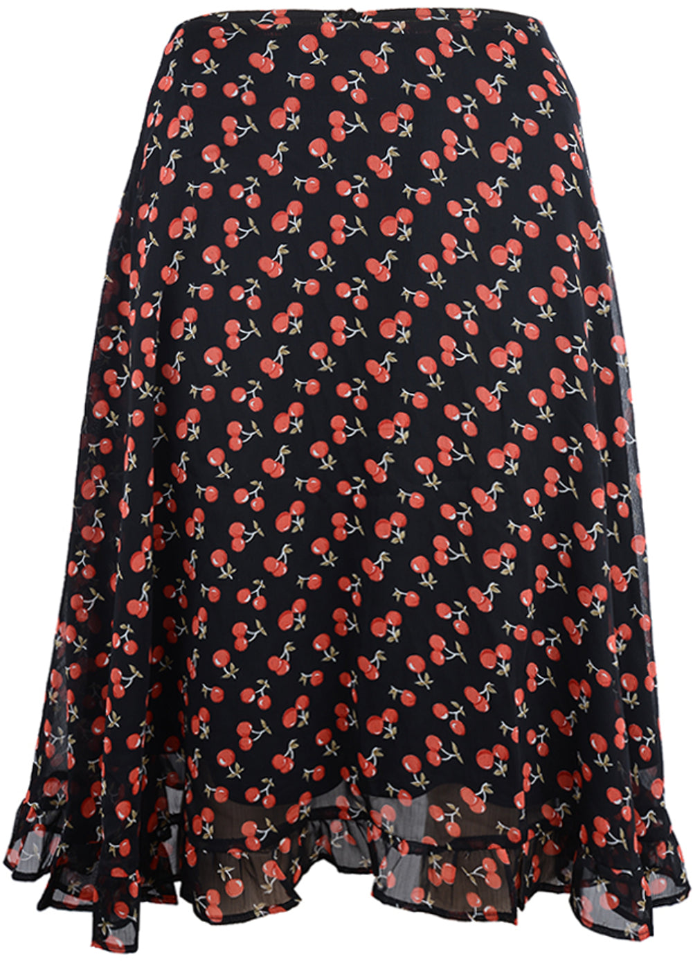 Kuestenluder_XELINA_Cherry_50s_Kirschen_Swing_Skirt_Rock_-_Blk
