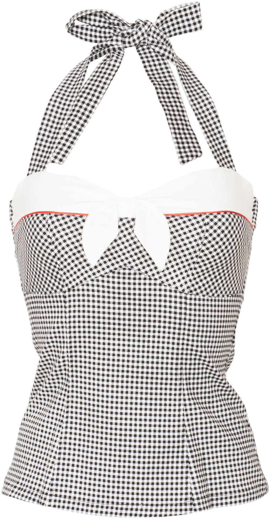 Kuestenluder_YAMILA_Vintage_PEPITA_Retro_BOW_Schleife_Pin_Up_Neckholder_TOP_killer_kirschejSRZEDqqkUEN8