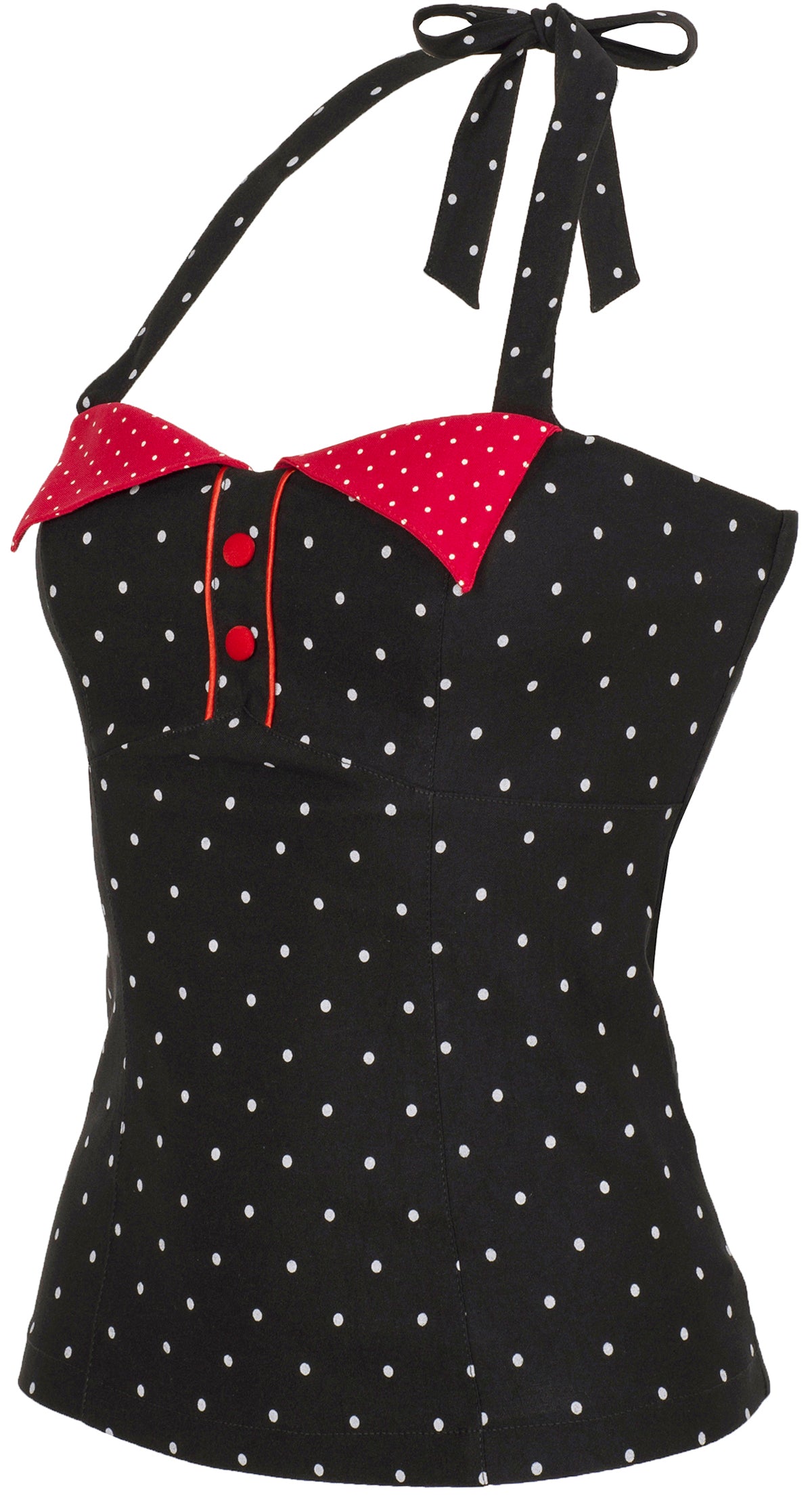 Kuestenluder_YARAH_Vintage_POLKA_DOT_Punkte_Kragen_Neckholder_TOP-2kCvUjV13rqsbe