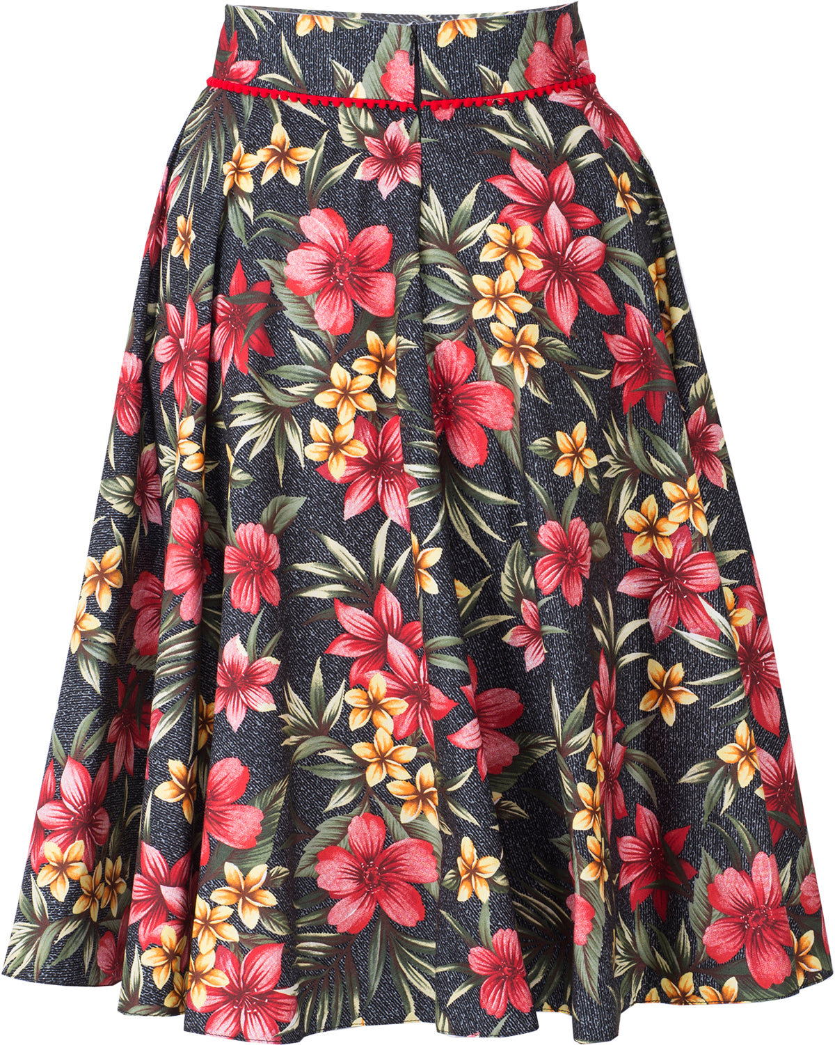 Kuestenluder_YUNA_Frangipani_HIBISKUS_Swing_Skirt_TELLERROCK_Schwarz-4