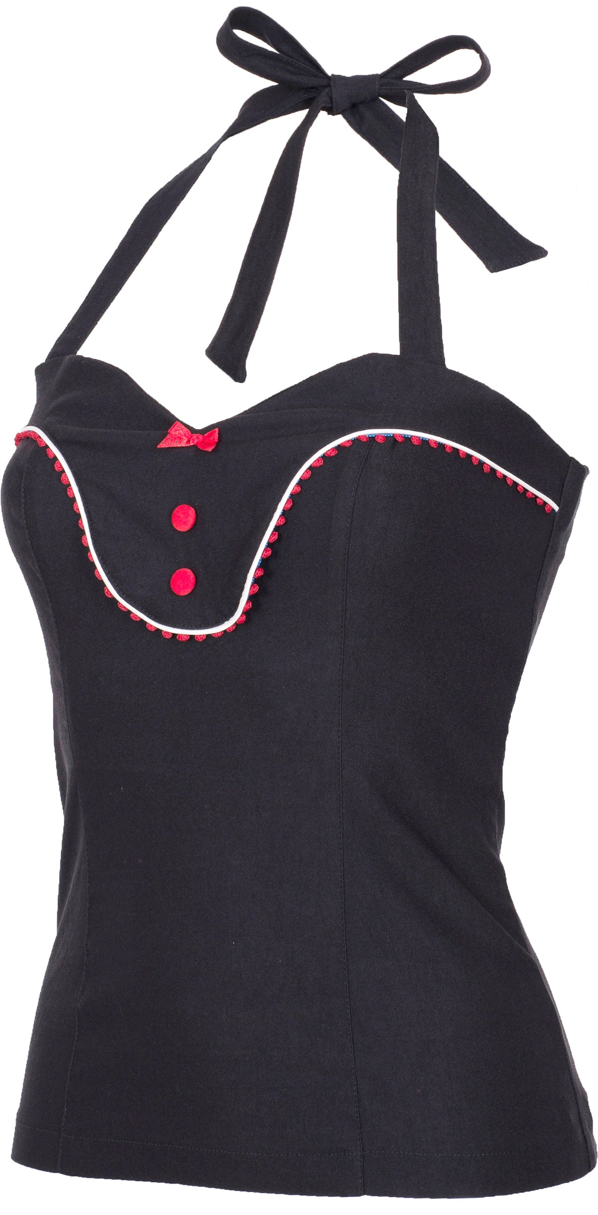 Kuestenluder_ZARMINAH_Vintage_POM_POM_Bow_Retro_Neckholder_TOP-2