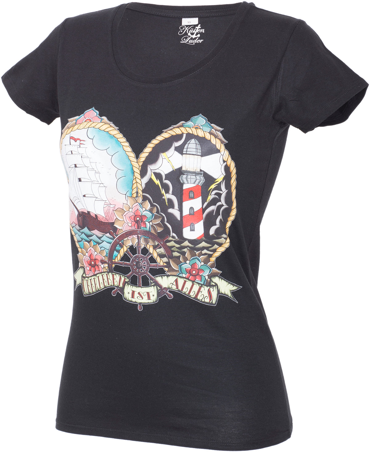 Kuestenluder_ueBERLEBEN_IST_ALLES_Sailor_Ship_Lighthouse_SHIRT-3B3HlkDsWXnUYn