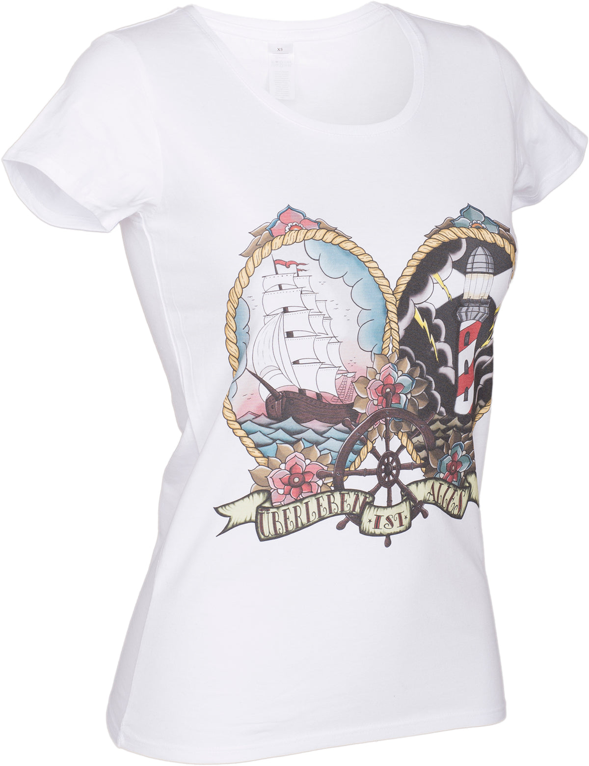 Kuestenluder_ueBERLEBEN_IST_ALLES_Sailor_Ship_Lighthouse_SHIRT-7