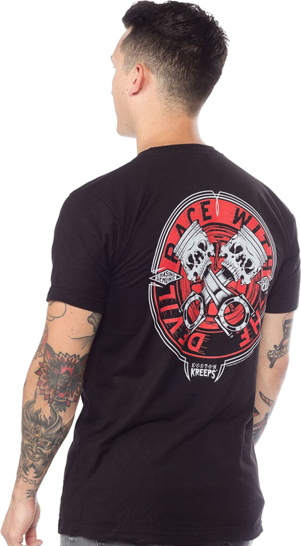 Kustom_Kreeps_CHEATING_DEATH_Hotrod_Piston_Skull_Backprint_T-SHIRT_Shirt_h