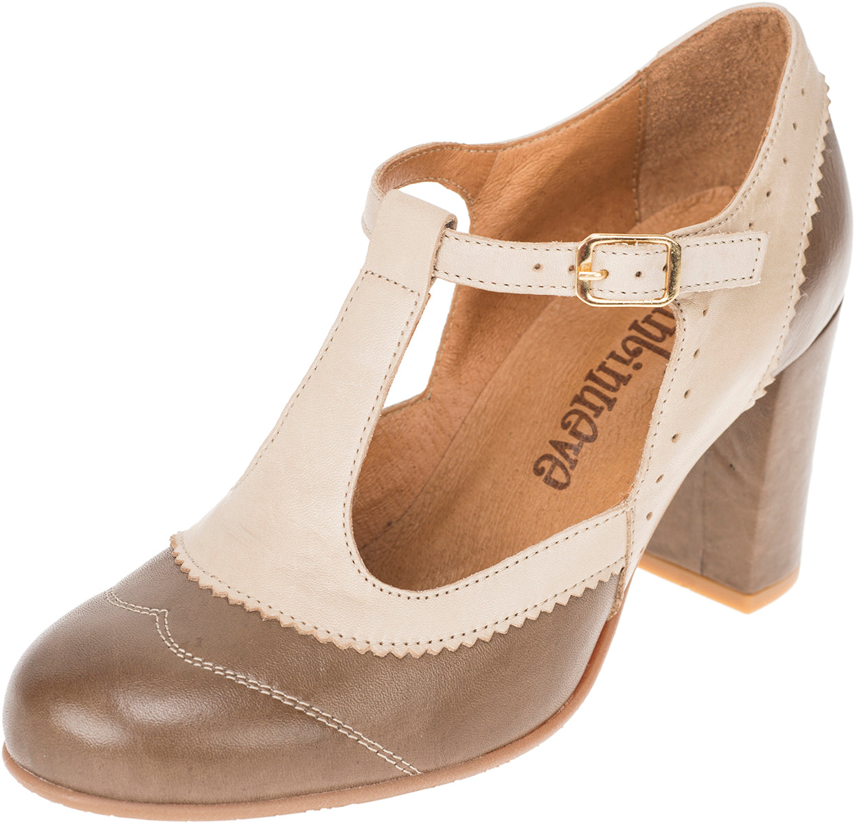 La_Veintinueve_ADA_Vintage_T-STRAP_Brogue_RIEMCHEN_Retro_PUMPS_-_Braun-1XNSt6YPWPlHqy