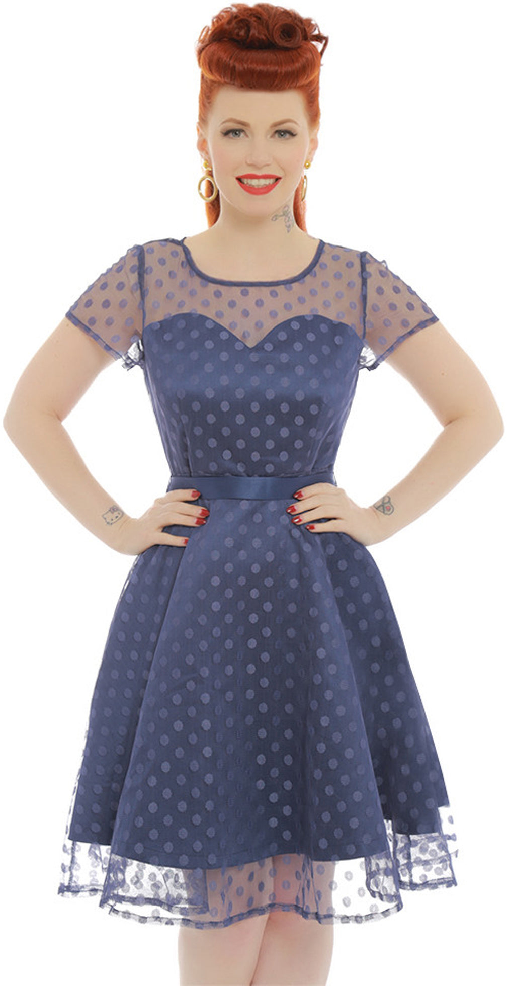 Lindy_Bop_ABBIE_Polka_Dots_Punkte_Prom_Mesh_TULLE_Vintage_Kleid_DRESSOvgSLGTceKGwH