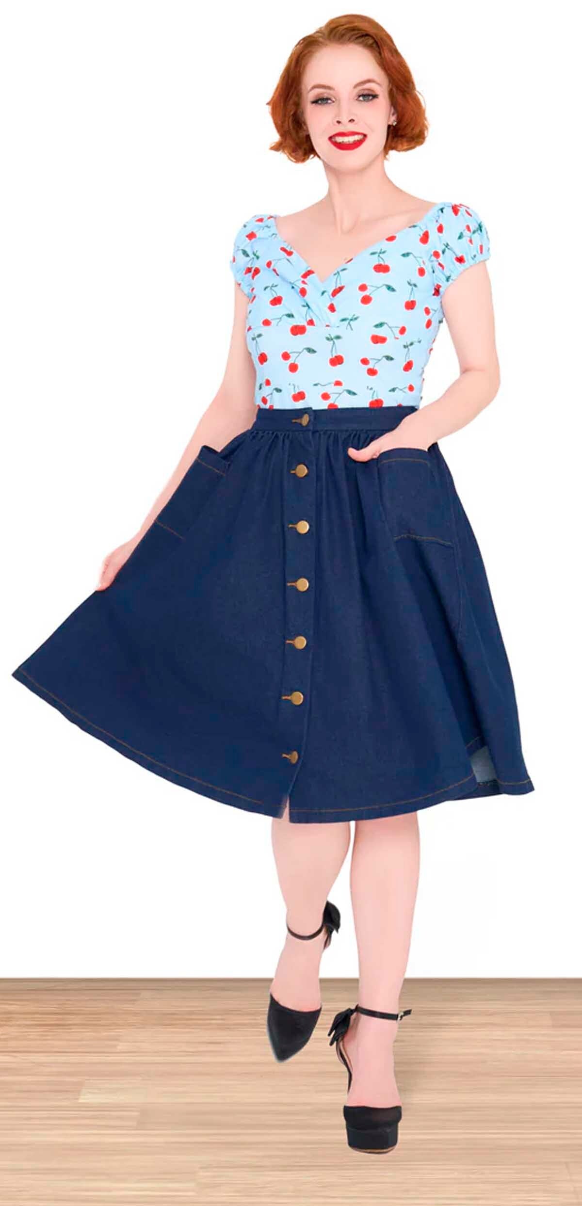 Lindy_Bop_ADALENE_DENIM_Retro_JEANS_Buttoned_50s_High_Waist_Vintage_ROCK_Skirt_-_Jeansblau-1