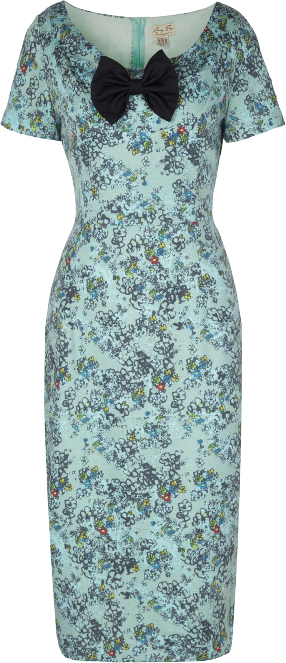 Lindy_Bop_APRIL_Vintage_Flower_WIGGLE_DRESS_Kleid