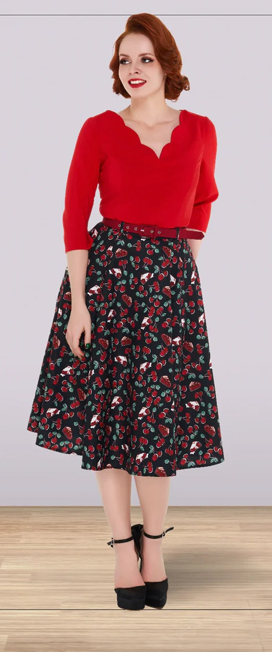 Lindy_Bop_CHRISTINE_CHERRY_Vintage_Kirschen_Flared_50s_SKIRT_Rock_-_Schwarz-1