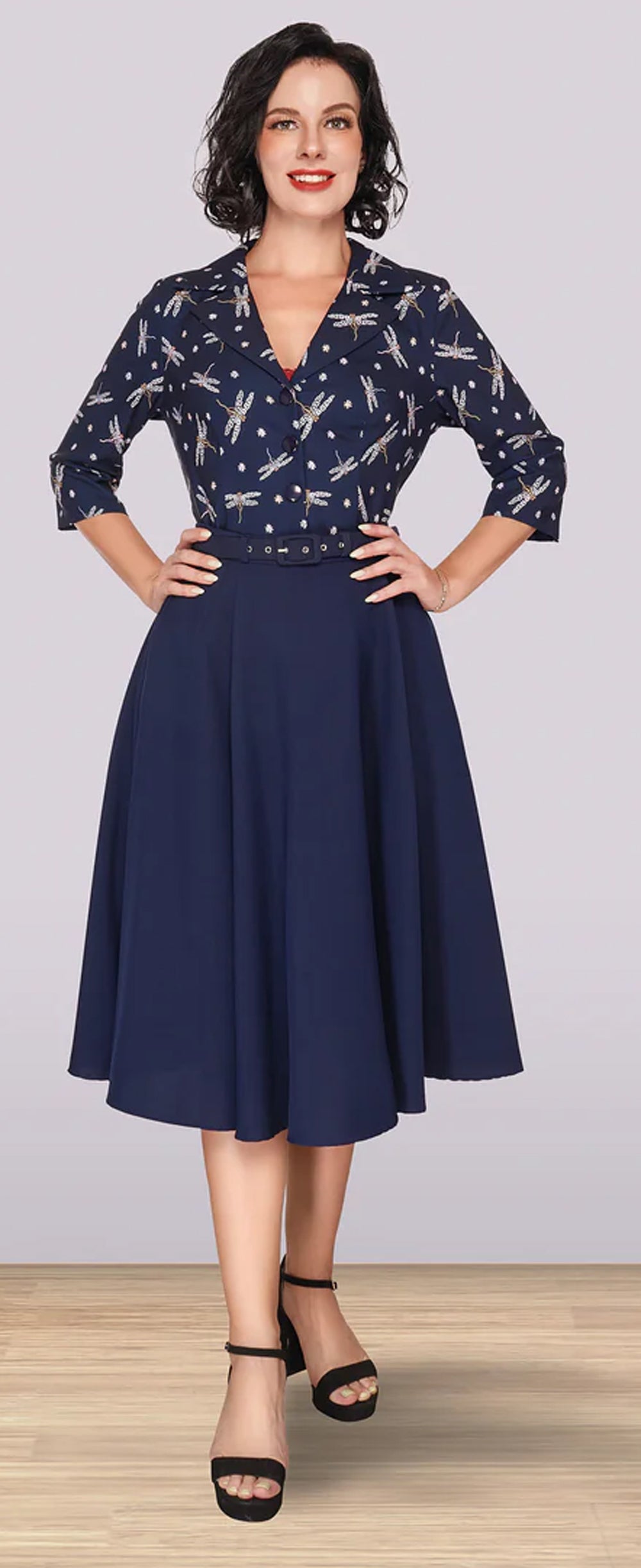 Lindy_Bop_CHRISTINE_SWING_Vintage_Plain_Flared_50s_SKIRT_Rock_-_Dunkelblau-3IzjYWENyfh5dw