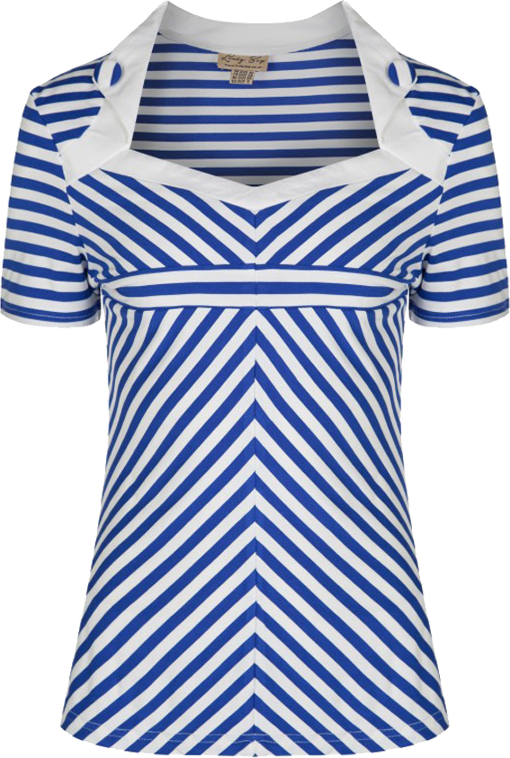 Lindy_Bop_ROSALINE_Sailor_50s_Vintage_Streifen_SHIRT_Blue