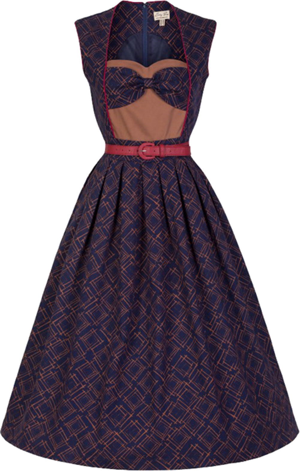 Lindy_Bop_ZARAH_Vintage_40s_Sectretary_Retro_FLARE_Dress_Kleid
