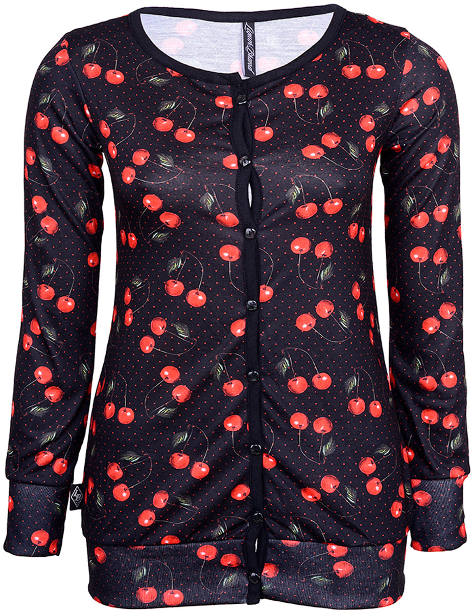 Liquor_Brand_CHERRIES_Kirschen_50s_Polka_Dots_Jacke_CARDIGAN_killer_kirsche9MnEJ9RDeEQuh