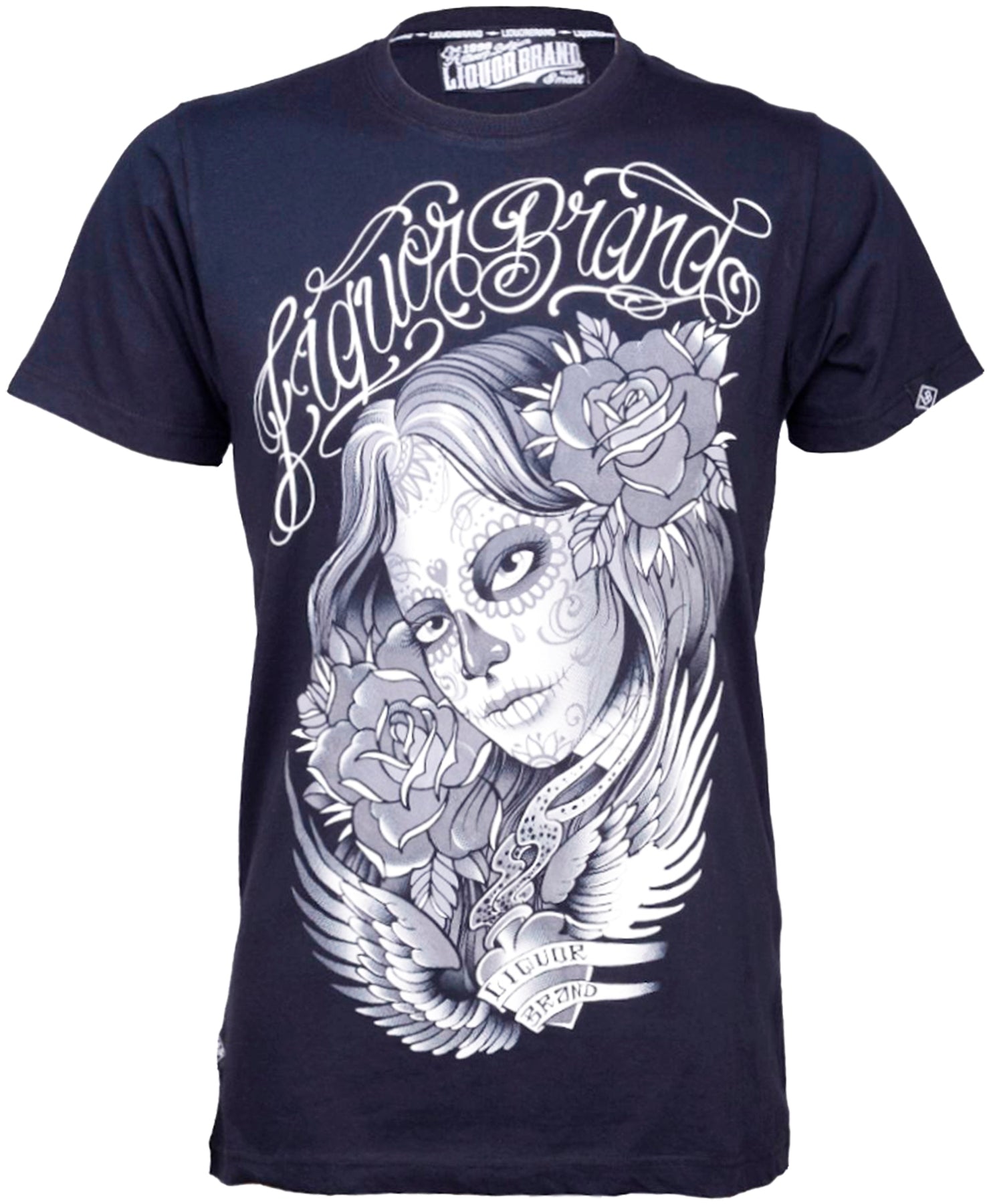 Liquor_Brand_DARK_ANGEL_Sugar_Skull_Oldschool_T-SHIRT_killer_kirscheBontzNaaPGLuQ