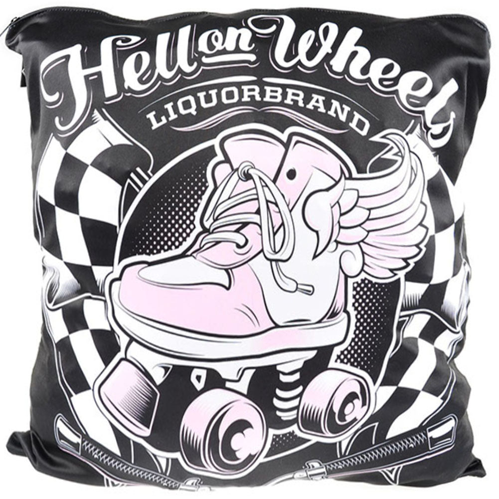 Liquor_Brand_ROLLERSKATE_Hell_On_Wheels_Pillow_KISSENBEZUG