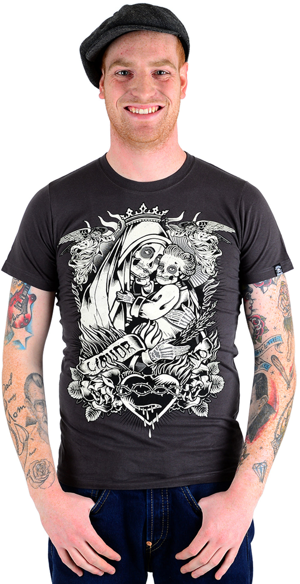 Liquor_Brand_SAGRADA_Oldschool_Holy_Mary_Oldschool_Maenner_T-SHIRT