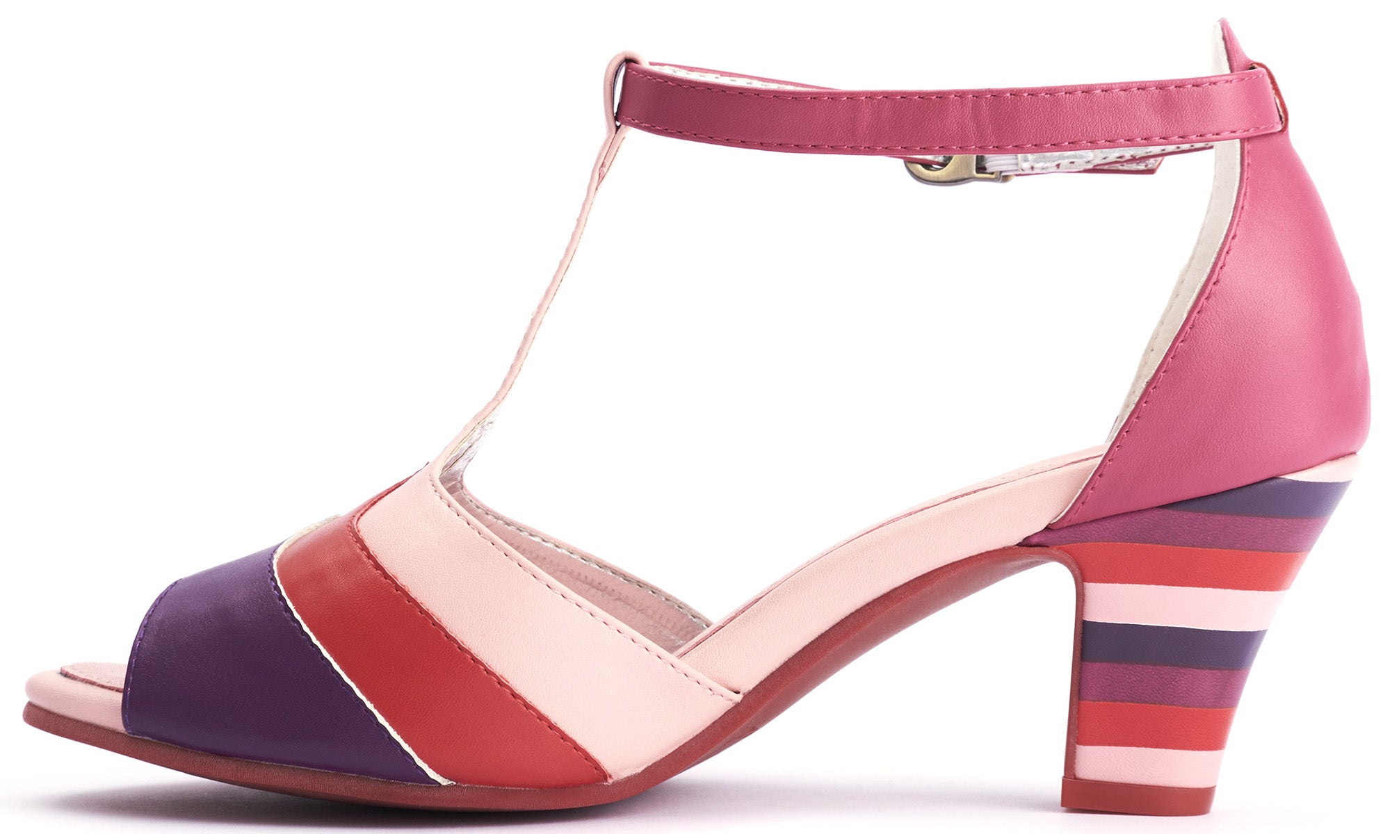 Lola_Ramona_AVA_CRUSH_Riemchen_PEEP_TOE_Striped_Vintage_PUMPS-4