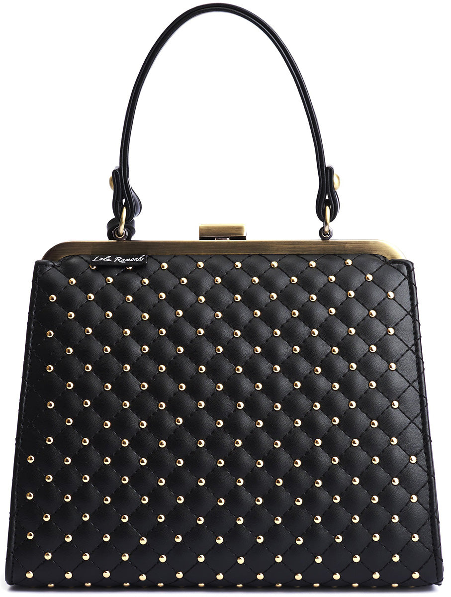 Lola_Ramona_INEZ_PRESTIGE_Vintage_QUILT_Nieten_KISSLOCK_Tasche_Handbag-3