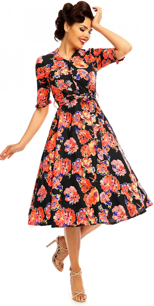 Looking_Glam_MARIJA_Vintage_50s_BLUMEN_Flower_Floral_DRESS_Kleid-2CMUmuEj2XOxTm