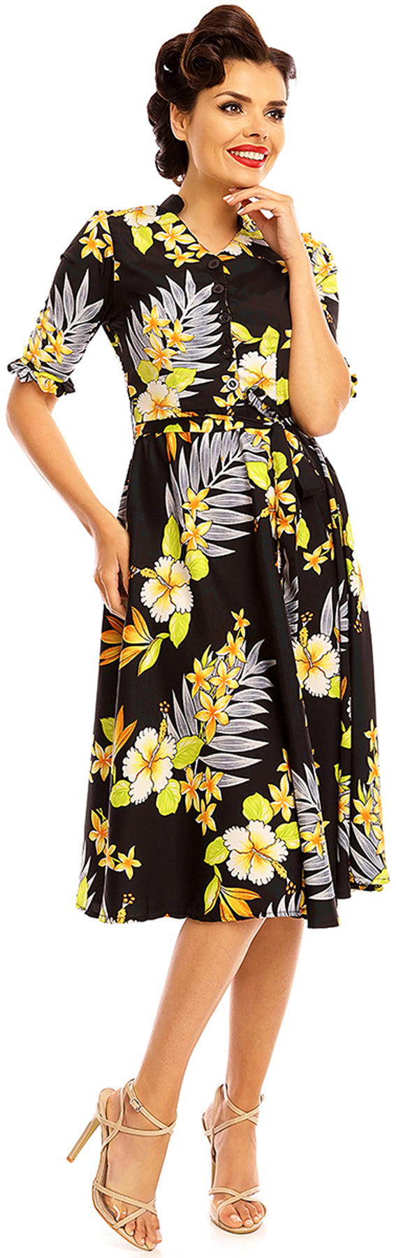 Looking_Glam_MARIJA_Vintage_50s_HIBISKUS_Flower_Floral_DRESS_Kleid_killer_kirsche5Q7IzkyhdBeSH