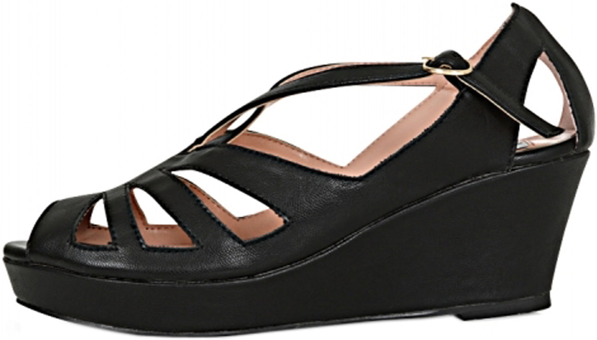 Lulu_Hun_GIADA_Vintage_RIEMCHEN_50s_WEDGES_Keilabsatz_Sandalen_Schwarz_killer_kirsche_2