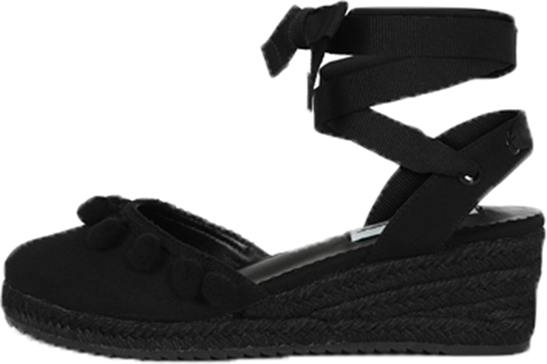 Lulu_Hun_ISABELLA_POM_POM_Vintage_LACE_UP_Keilabsatz_WEDGES_Espadrilles_Schwarz_Killer_Kirsche-2